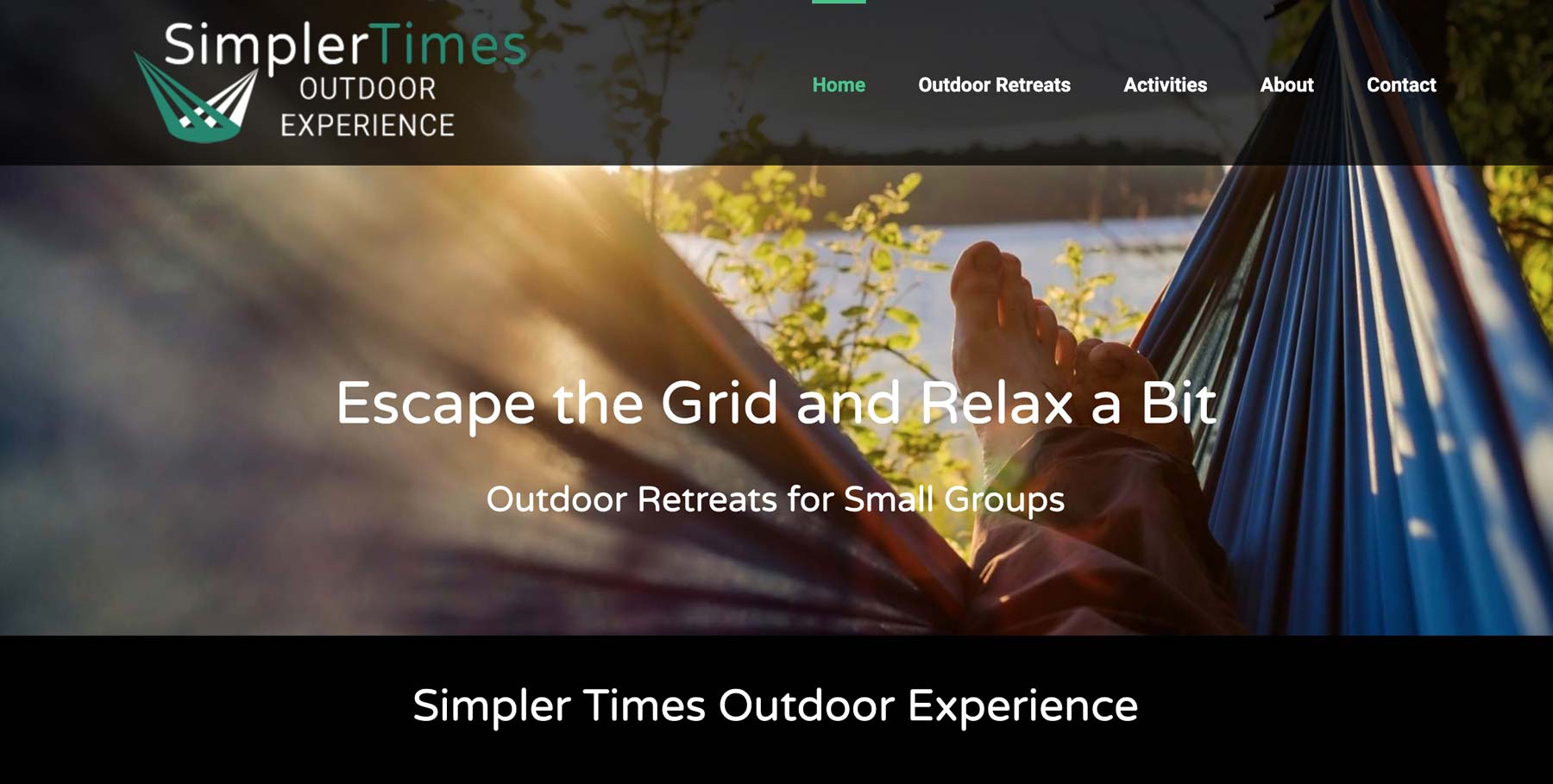 website design for outdoor company